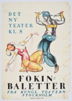 Fokin Baletter - Bleached and mounted (Poster)