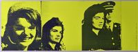 Jackie Kennedy by Andy Warhol - Mounted, photographed in the warehouse. (Poster)