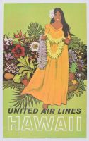 Hawaii Girl - Mounted (Poster)